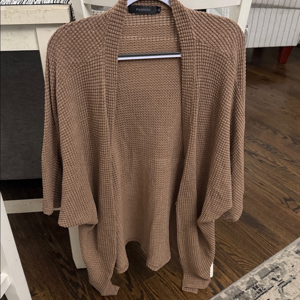 Brown Knit Cardigan